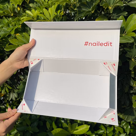 Double Flip Magnetic Christmas Scarf Packaging Collapsible Gift Box